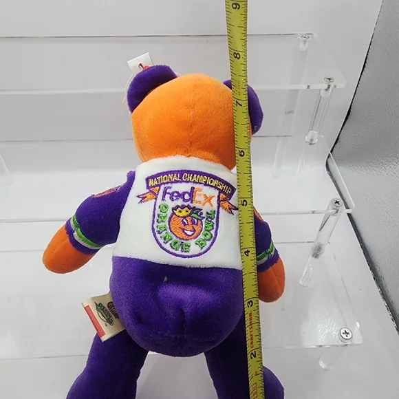 Oklahoma Sooners Plush Bear 8" Orange Bowl National Championship 2001 Smoke Free - Picture 5 of 5